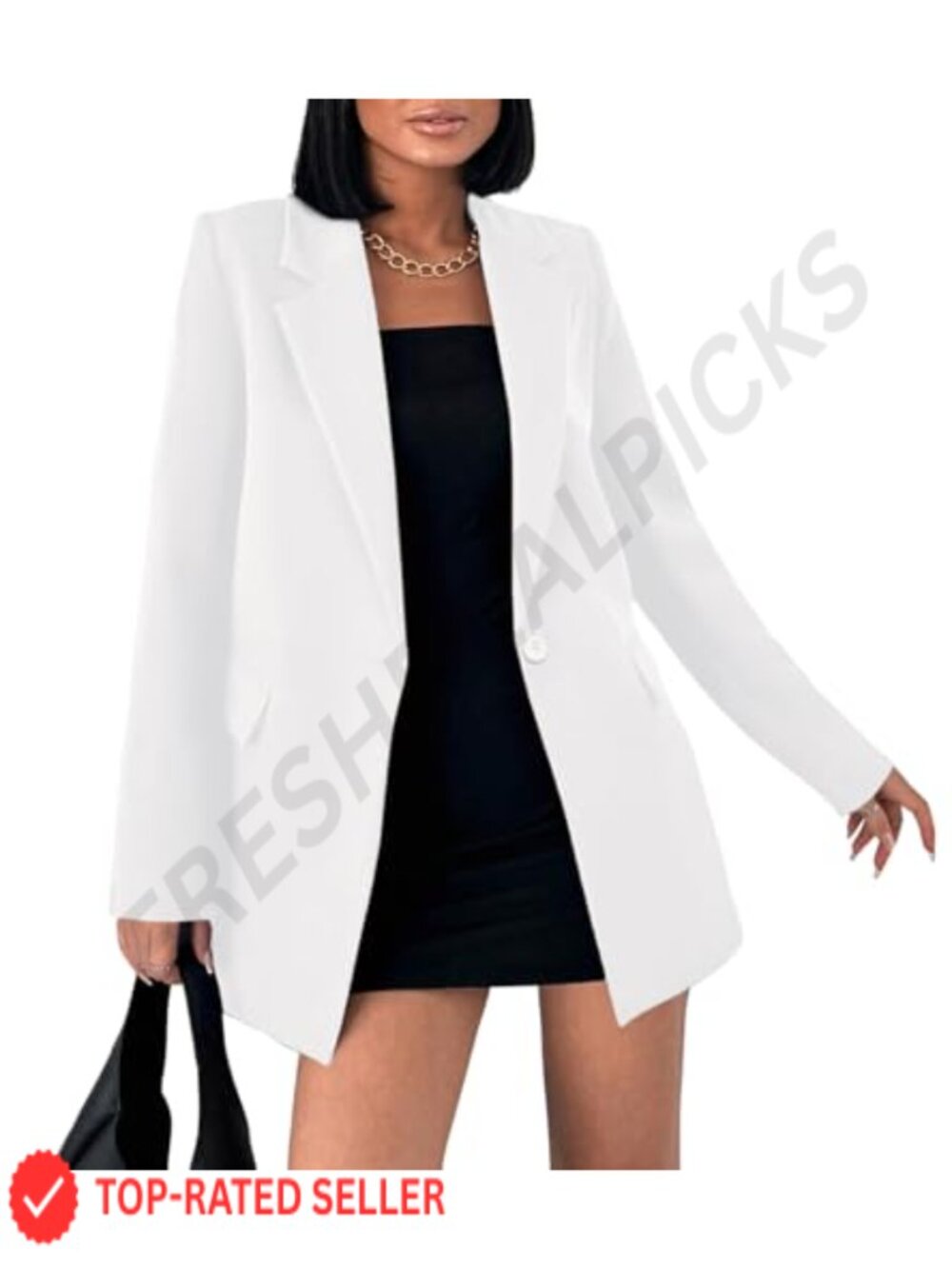 Womens Lightweight Long Sleeve Notch Lapel Blazer Jacket Business Casual